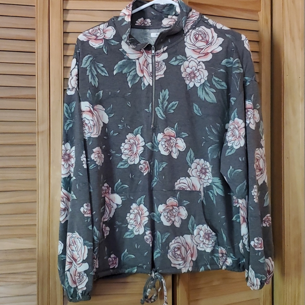 Maurices 1/4 zip light sweatshirt